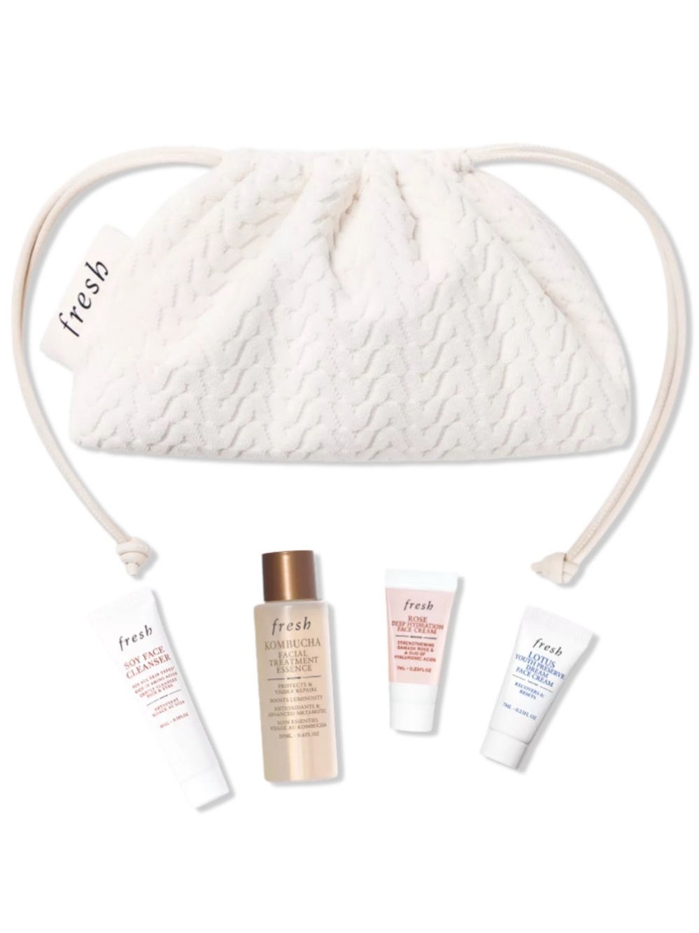 🤍Fresh Skincare Mini Set With Drawstring Pouch🤍